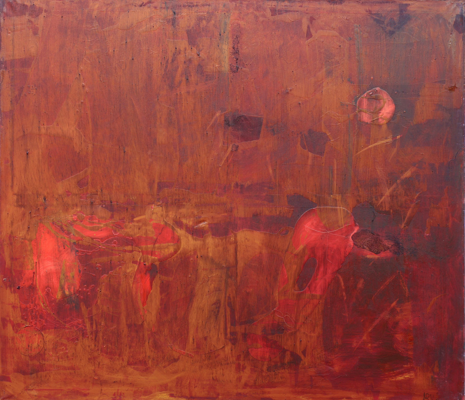 Abstract V (Brown Striped), Oil on canvas, 140cmx160cm, 2011